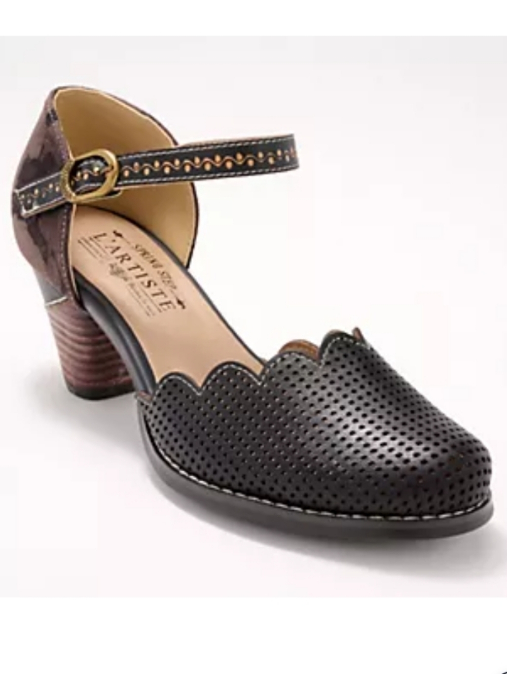 NEW! L'Artiste by Spring Step Leather Heeled Mary Janes - Parchelle